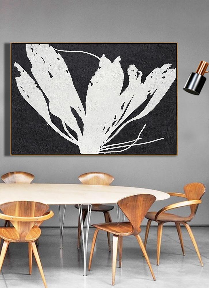 Horizontal Minimalist Flower Art #MN9C